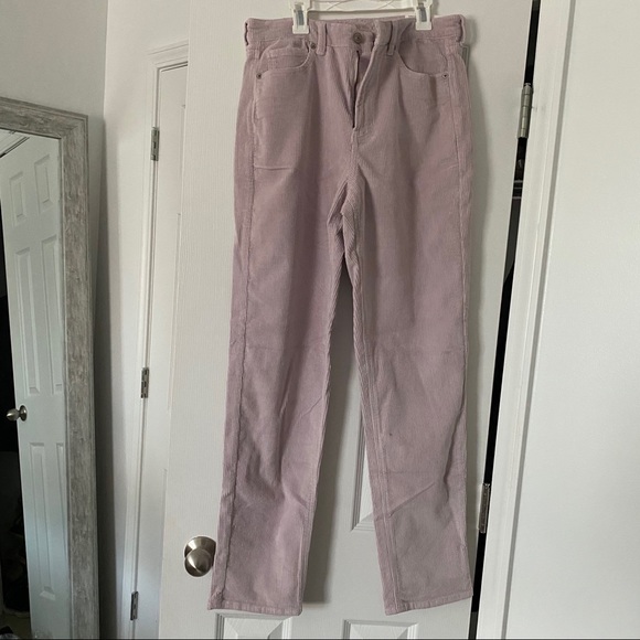 Purple corduroy straight pants - Picture 2 of 3